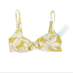 NWT L*SPACE Bella Bikini Top in Havana Blooms XL